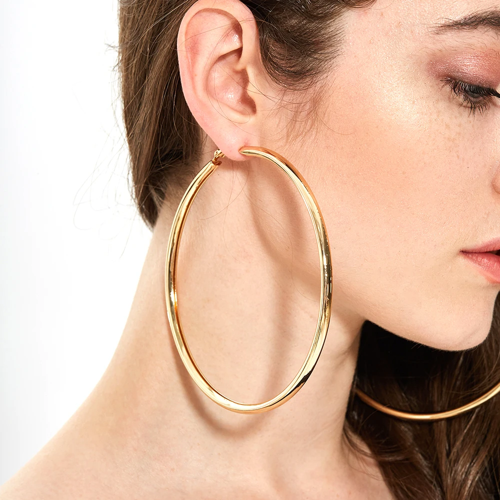2Diameter Szxc Jewelry Women EndlessTextured Hoop Earrings 