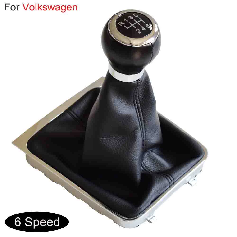 Shifter Pookknop Afdekking Voor VW Voor Passat B8 3G 2015-5/6 Speed ​​Auto Shift Pookknop Hendel Gaitor Boot Cover Auto Accessoires Schakelpook Knoppen (Kleur : 6 speed set
