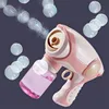New Summer Smoke Magic Bubble Machine Electric Automatic Bubble Blower Maker Gun Kids Outdoor Toys Birthday Gift 2