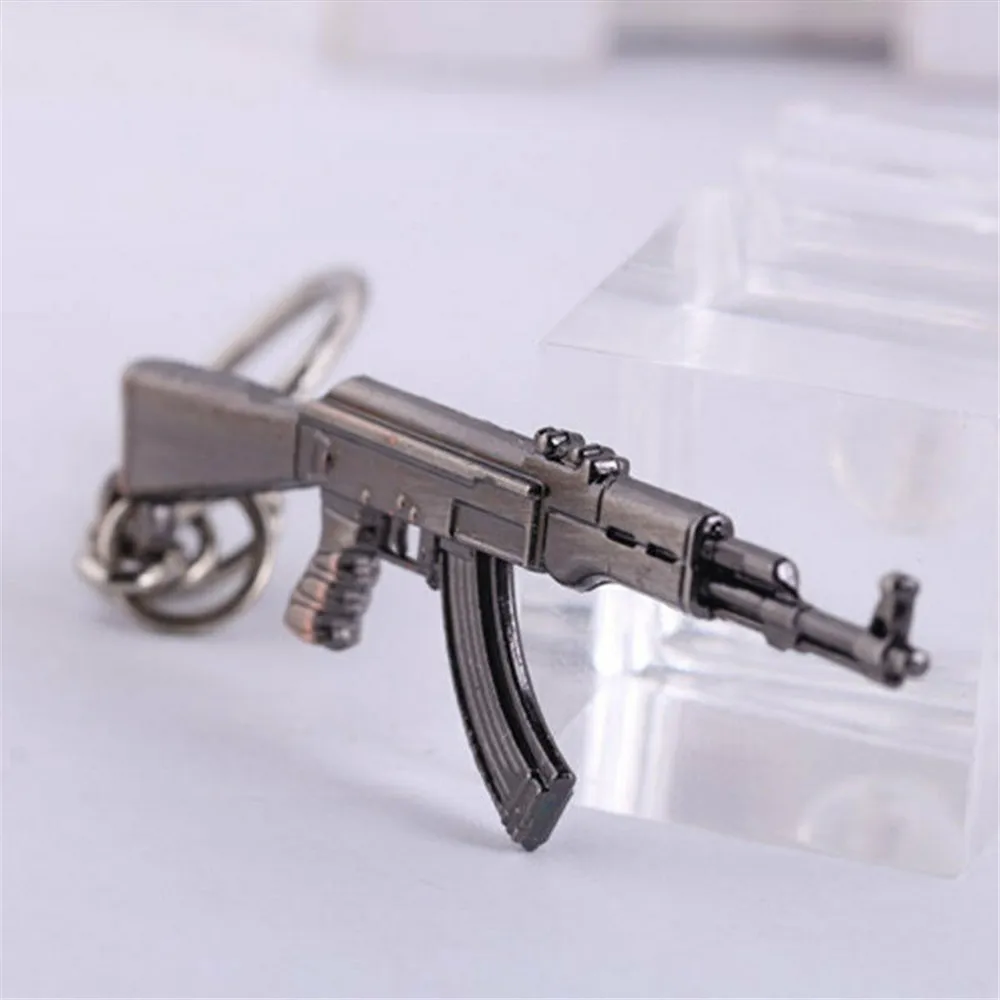 Креативный брелок снайперская винтовка пистолет AK47 оружие пистолет Модель металлический брелок сумка полезный Рождественский подарок для фанатов игры