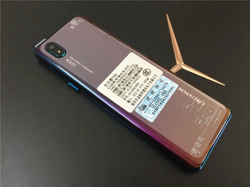 ULCOOL V99 Mobile Phone With Super Mini Ultrathin Card Metal Body Bluetooth 2.0 Dialer Anti-lost FM MP3 Dual SIM Card Mini Phone