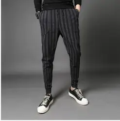 Мужские повседневные брюки, мужские свободные осенне-зимние модели 2019, Осенние новые корейские трендовые длинноногие брюки