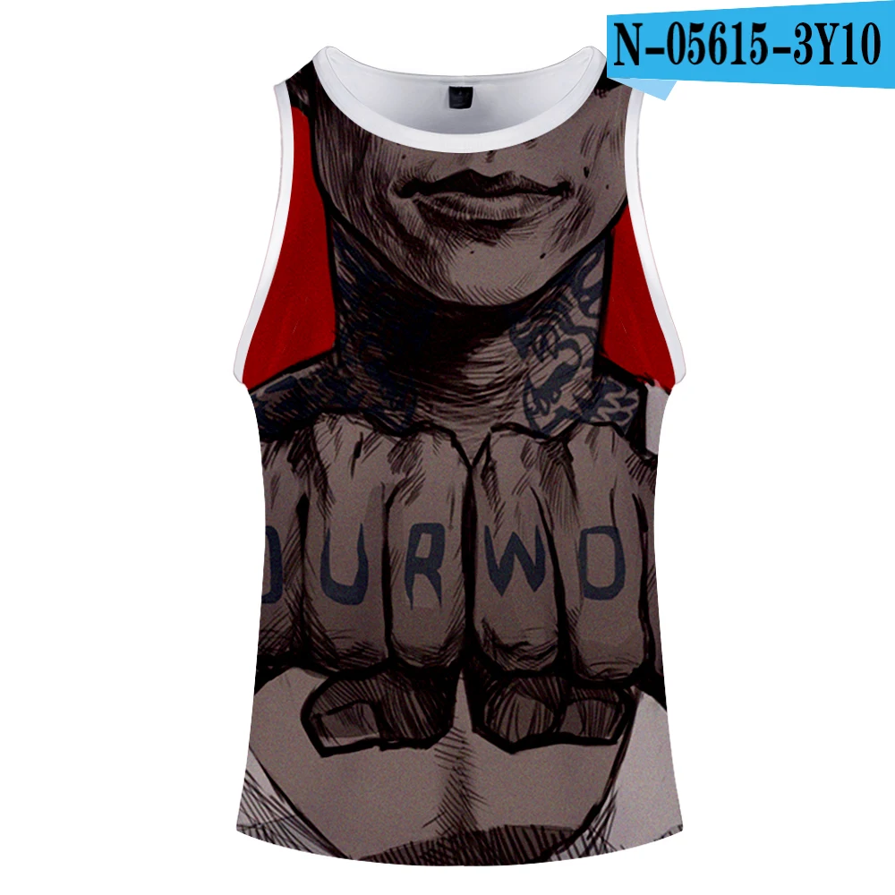 tank tops-1 Spring Autumn Print Teen Wolf Costume Homme 3d Bodybuilding Tank Tops Sleeveless Harajuku Men Women Clothing Fitness 3D Vest 4XL - Цвет: tank tops-1