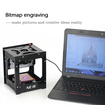 

Hot 1500mW Mini cnc router Laser Engraver Carver DIY Print Engraving Carving Machine Automatic Off-line Operation W/ glass