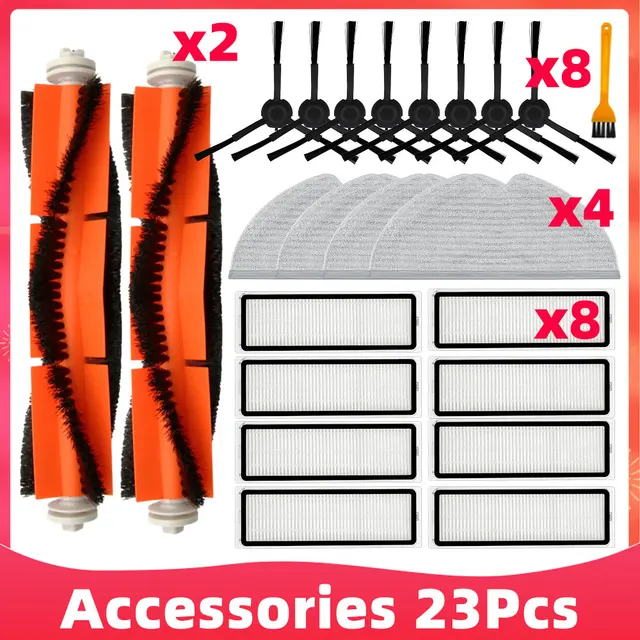 Main Side Brush Mop Cloths Hepa Filter For Xiaomi Dreame D9 Dreame Bot L10 Pro Trouver Robot LDS Vacuum-Mop Finder Spare Parts Set 20