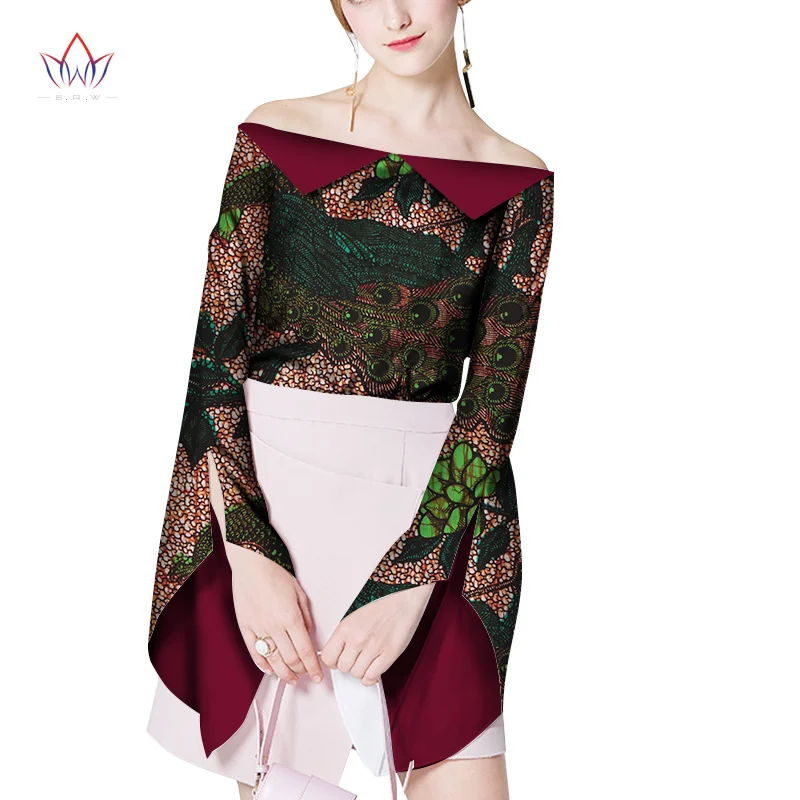 summer african clothing for women 6xl Dashiki other sexy Top one piece african clothes plus size cotton jacket print WY2051 - Цвет: 1