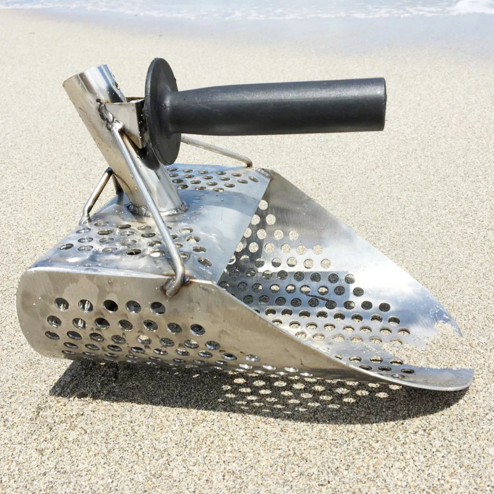

Beach Sand Scoop with handle Metal Detecting Tool Metal Detector Gold Finder Tresure Hunter Shovel Water Metal Detecting Shovel