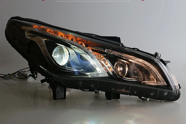 Автомобильные стильные фары для hyundai Sonata9 Sonata 9 фары светодиодный ходовые огни биксеноновые фары Противотуманные фары с ангельскими глазками