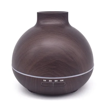 

400ml Ultrasonic Aromatherapy Diffuser Wood Grain Ultrasonic Humidifier for Office Home Bedroom Living Room