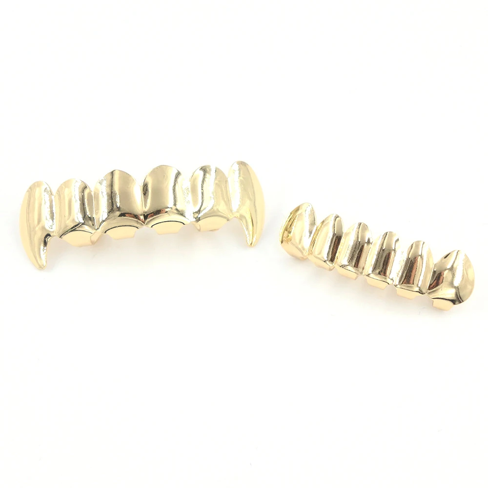 Iced out золотые зубы grillz хип-хоп серебряный зуб Модные Украшения для тела Панк косплей подарок на вечеринку в честь Хэллоуина рок-ролл Рэппер танцор