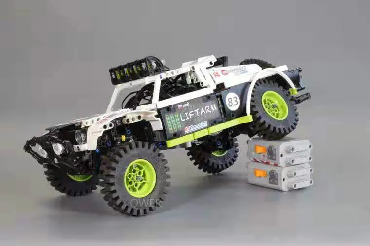 BAJA трофейный грузовик двойной проблемы двигатель мощность функция Fit Technic MOC-4874 строительный блок кирпичи подарок для детей