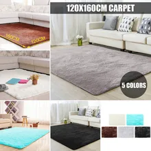 120x160 см, для гостиной, нескользящий шелковый ковер, не скользит, легко моется, зимний большой Шелковый ворс, теплый коврик, украшение дома