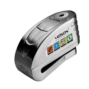 

Disc Lock Security Travel Brake Padlock Alarm Motorcycle Bike Waterproof Alloy Universal 3keys Anti Theft Warning 120db