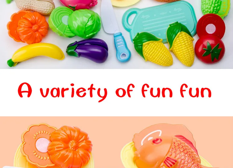 Новая детская большая корзина для покупок Набор игровой домик игрушка имитация овощей и фруктов детская коляска