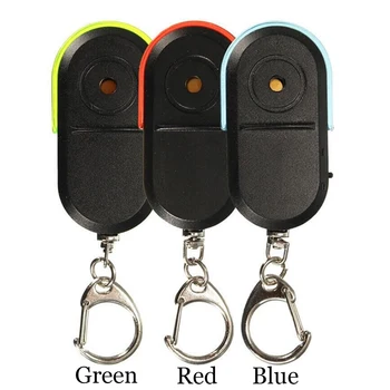 

Fashion Mini Anti Lost Key Finder Anti-Lost Alarm Key Finder Locator Keychain Whistle Sound With LED Light