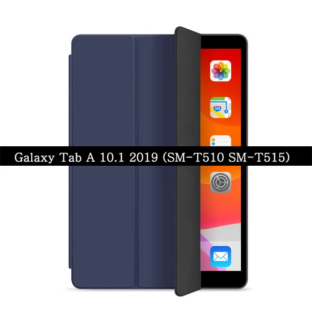 Чехол для samsung Galaxy Tab A 10,1,, SM-T510, SM-T515, Wi-Fi, 3g, LTE, Кожаный флип-чехол, чехол для планшета, подставка, чехол-книжка - Цвет: Royal Blue