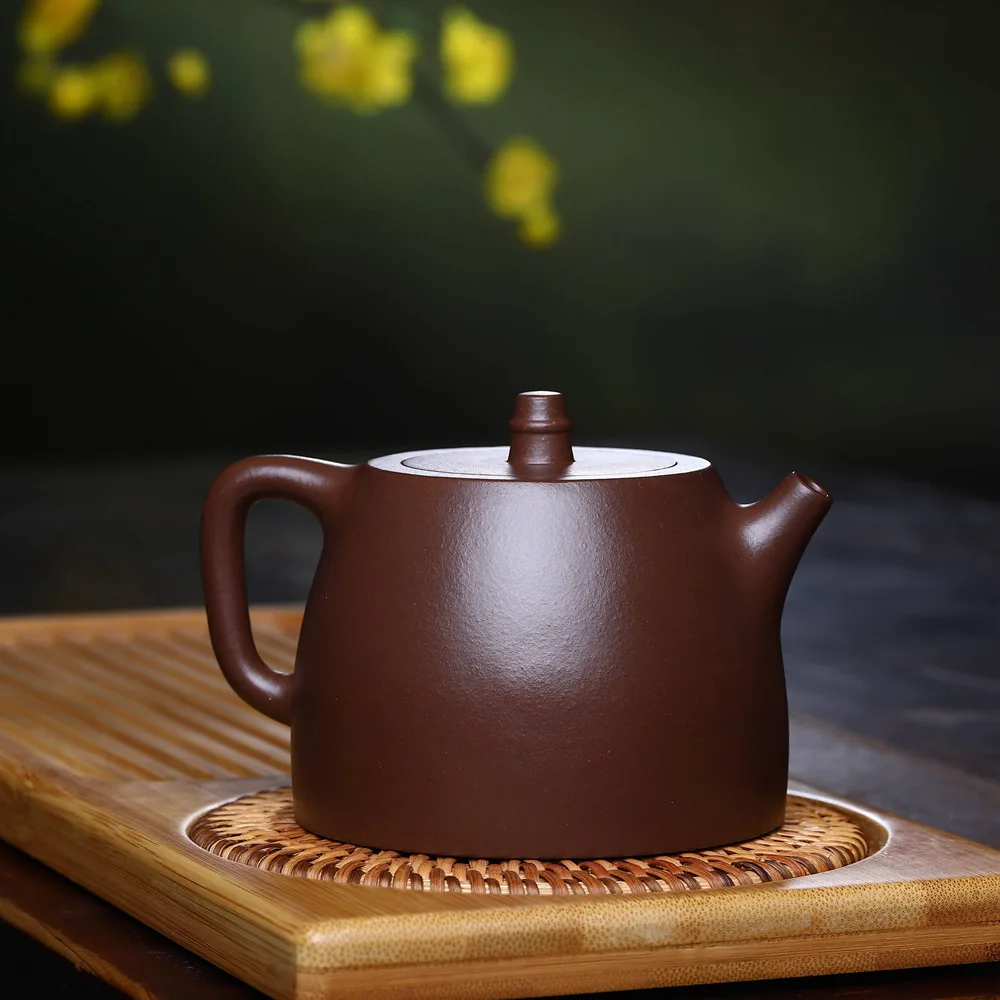Yixing Clay Teapot Masters Entirely Handmade Raw Ore Purple Clay han dynasty duo Clay Tea Set Tea Pot a Generation of Fat 280cc