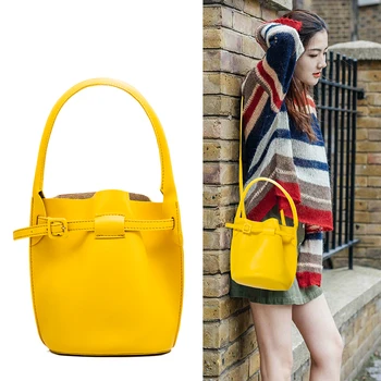 

Women's bag 2020 summer new fashion simple bucket bag trend Single Shoulder Bag Messenger Bag personalized versatile bag