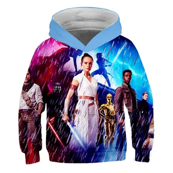 

Star Wars Hoodie kids 2019 Winter Autumn boys Hooded Sweatshirts Hoody Hoodies Sweatshirt girl Starwars Clothing For Movie Fans