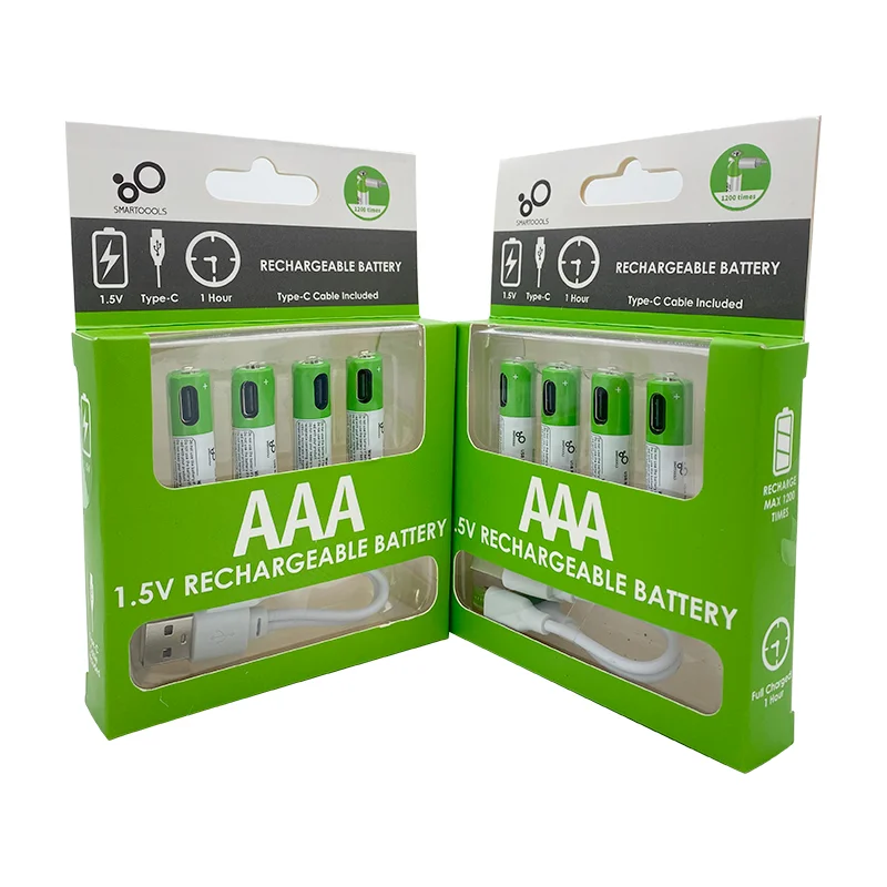 4 шт./лот AAA rechatgeable батарея 1 5 V 550mWh USB перезаряжаемый литий-ионный аккумулятор