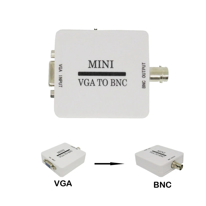 Aabb-мини HD VGA к BNC видео конвертер коробка композитный VGA к BNC адаптер Конвертор цифровой коммутатор коробка для HDTV Monit