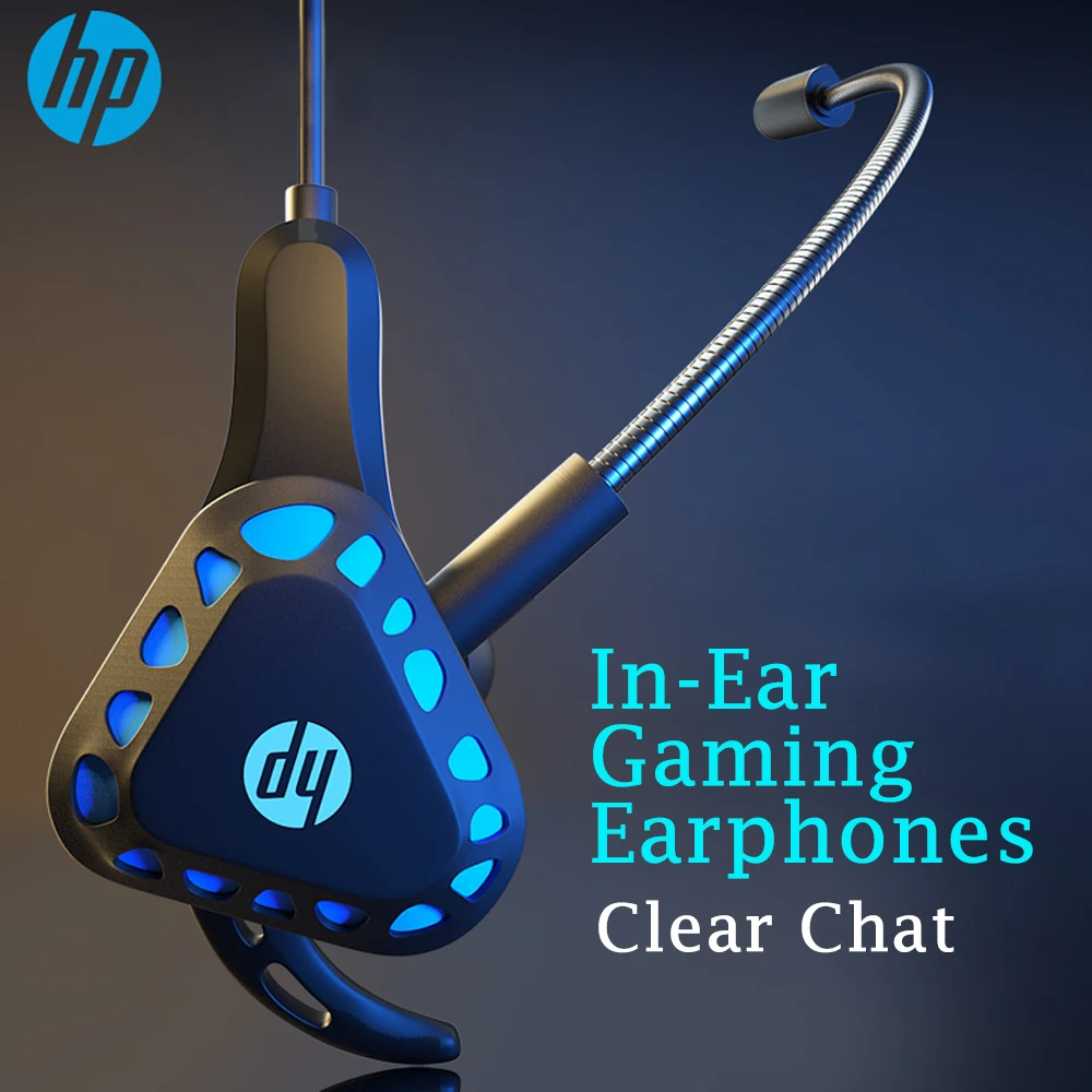 HP In Ear Gaming Earphone with Dual Mic 