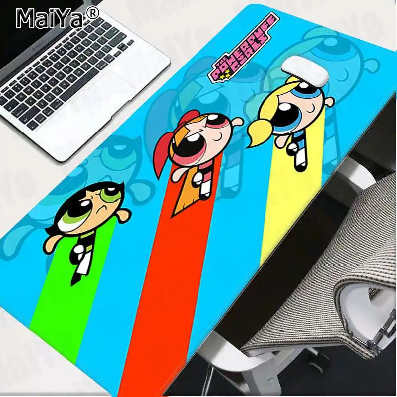 Lock Edge 30x80cm Maiya, винтажный, крутой, Powerpuff, для девочек, клавиатуры, коврик, резиновый, игровой коврик для мыши, Настольный коврик,, большой коврик для мыши, клавиатуры, коврик - Цвет: Lock Edge 30x80cm