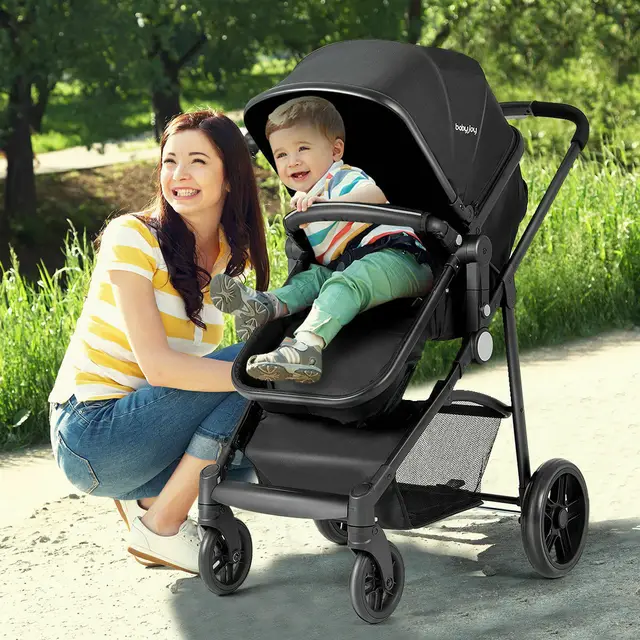 Foldable Baby Stroller Kids Travel Newborn Infant Buggy Pushchair 2