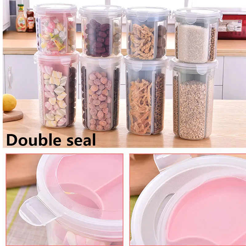 Универсальный контейнер-20 °~ 100 ° зерно 2,1-3L плотный бак для хранения свежести нескользящий ящик для хранения Риса Кухня