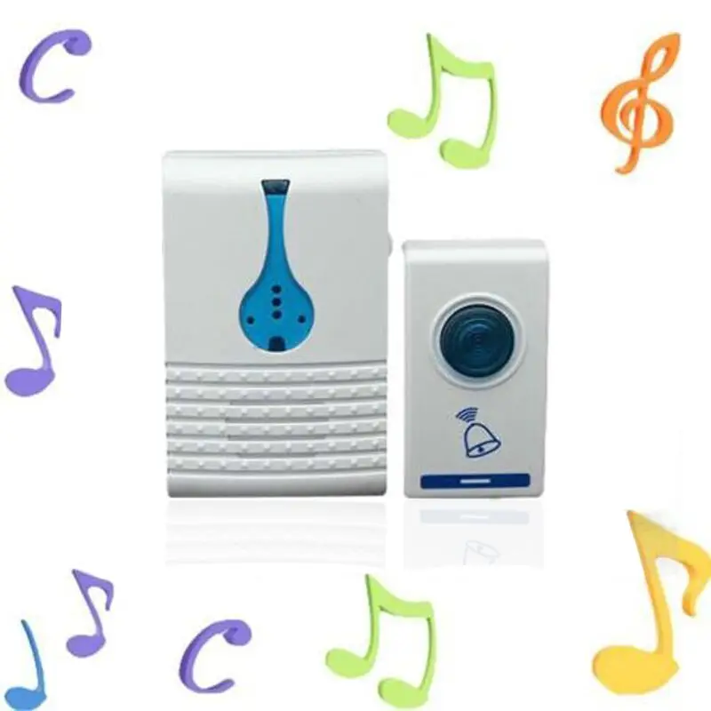 100M Home LED Wireless Door Bell Doorbell& Wireles Remote control 32 Tune Songs