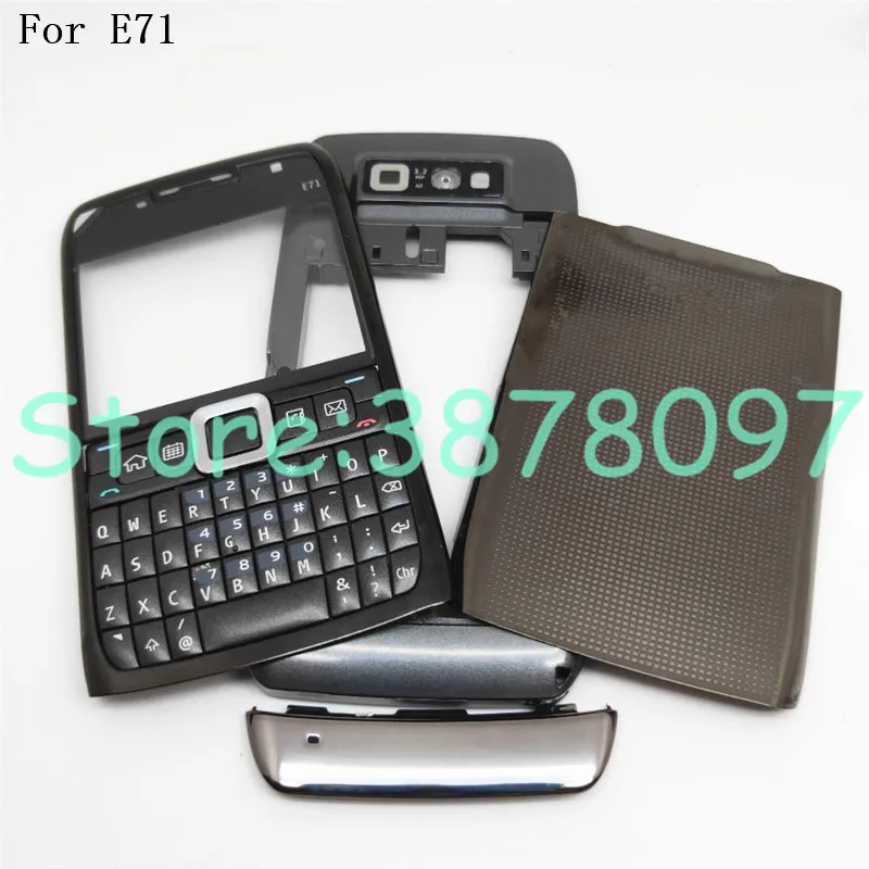 100% Оригинальный Полный чехол для телефона Nokia E71 + английская клавиатура