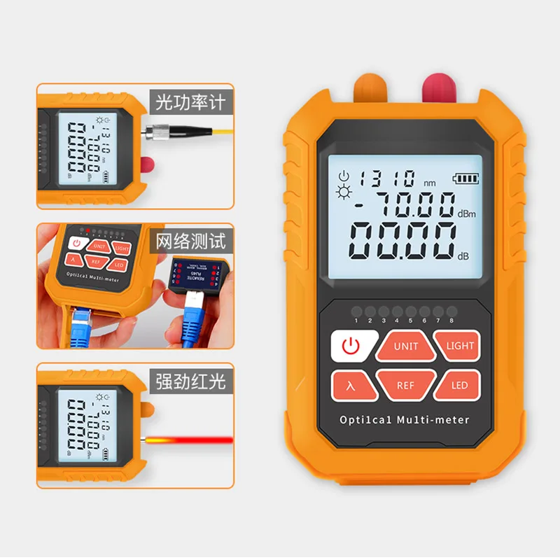 3In1 Led Lighting Optical Power Meter Visual Fault Locator Network Cable Test Optical Fiber Tester 1Mw with 5Km Visua 3In1 Led Lighting Optical Power Meter Visual Fault Locator Network Cable Test Optical Fiber Tester 1Mw with 5Km Visua