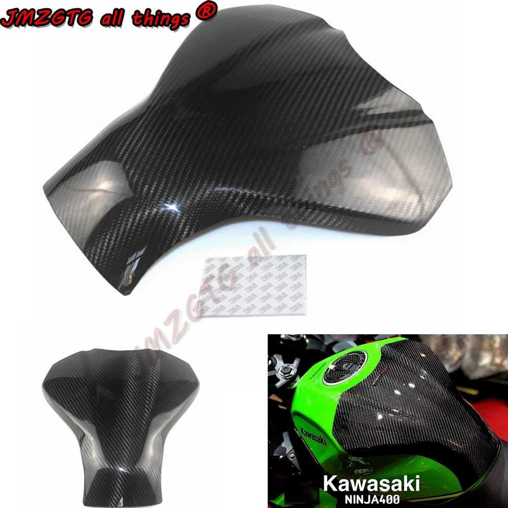 Для KAWASAKI Ninja400 NINJA 400 углеродное волокно топливный бензобак крышка протектор