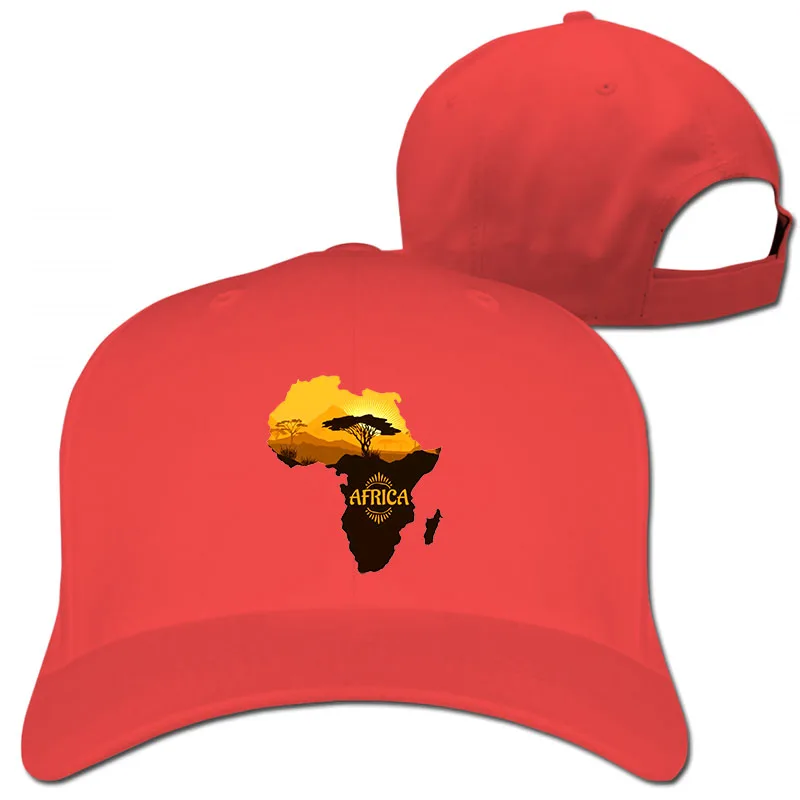 African safari бейсбольная кепка для мужчин и женщин, Кепка-Дальнобойщик, модная Регулируемая Кепка - Цвет: 1-Red