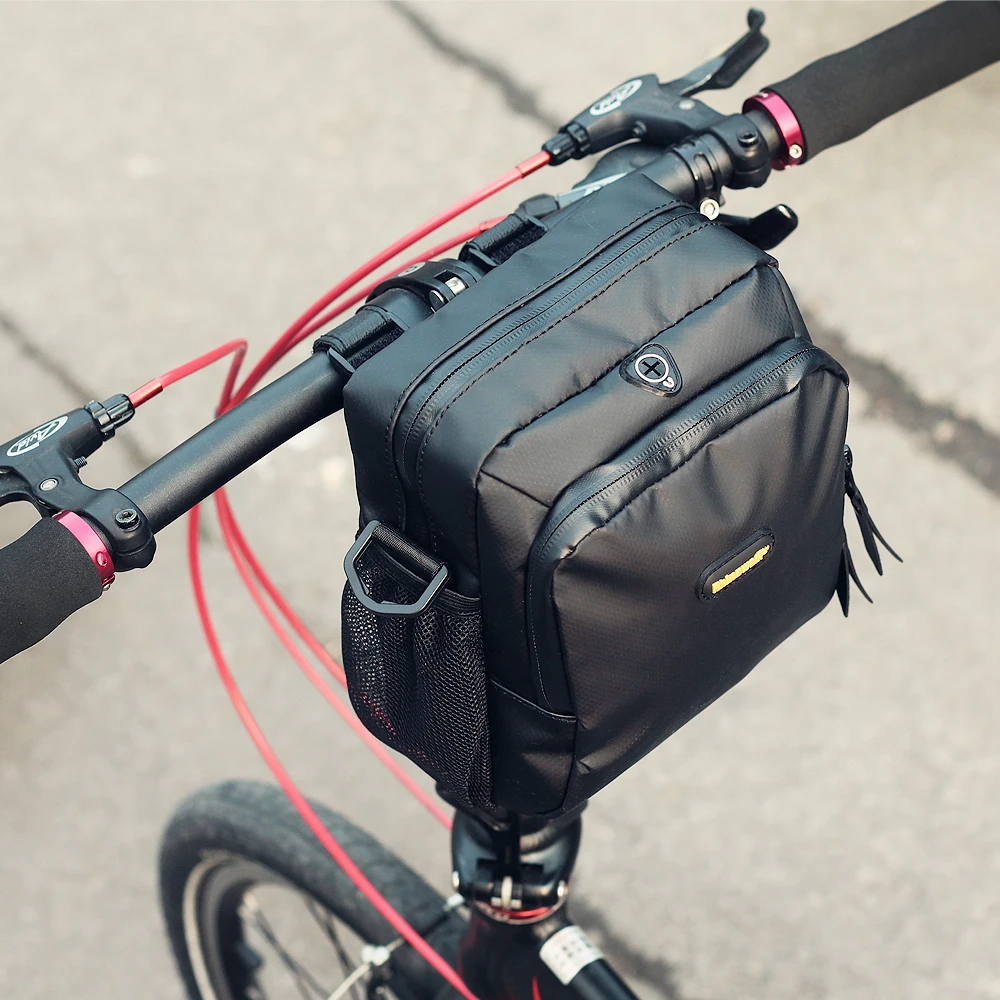 Borsa da bicicletta BikePioneer Pro – Zaino e borsa da manubrio multifunzionali impermeabili, portatili, ideali per attività all'aperto e tour in bicicletta