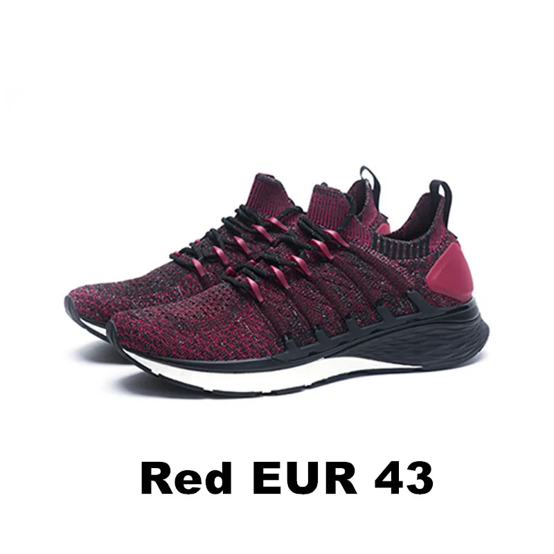 Red EUR 43 Оригинальные Xiaomi mi jia Sneaker 3 Shoes 3th мужские спортивные кроссовки для бега Новинка Uni-Moulding 2,0 удобные и Нескользящие - Цвет: Red EUR 43
