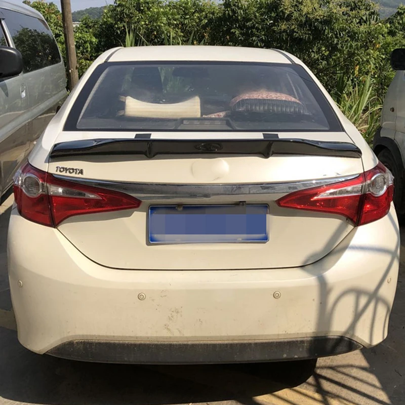 Для Toyota corolla спойлер из углеволокна 14 15 16 17 высококачественный автомобильный спойлер багажник автомобильный хвост Американская версия corolla