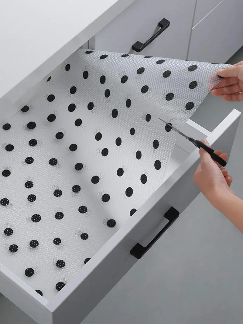 GLOW4U EVA Washable Non Adhesive Shelf Drawer Liner for Kitchen