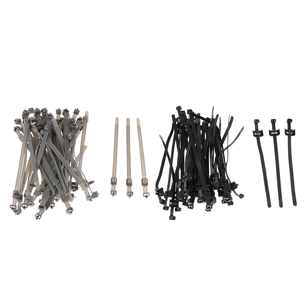 85 Pieces Practical 200mm 170mm Plastic Cable Ties Zip Fasten Wire Wrap Strap