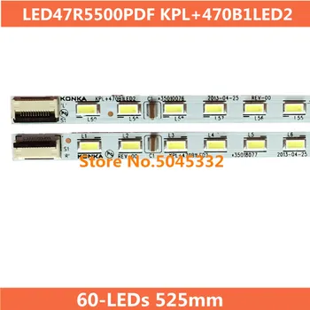 

1pair x Original LED TV Backlight Strips for Konka LED47R5500PDF KPL+470B1LED2 35018081 60-LEDs 525mm Aluminum plate