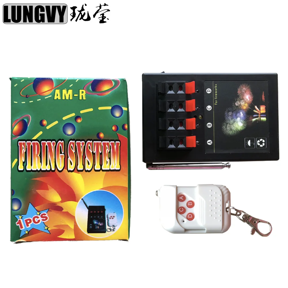 

Free Shipping AM04R 1 Receiver 4 Groups Remote Wireless Control Stage Light Wedding Gift Fireworks Firing System