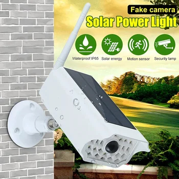 

Solar Power Outdoor Simulation Dummy Camera Waterproof Security CCTV Surveillance LED Street Wall Light