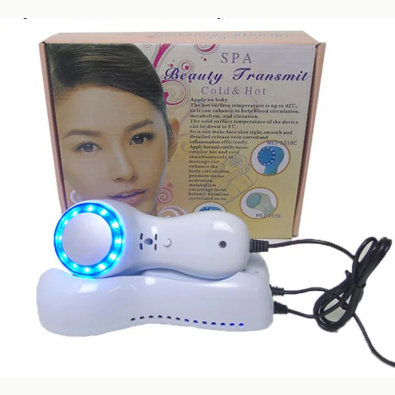 Аппарат для очистки лица молоток синий лед холодный свет успокаивающий холодная