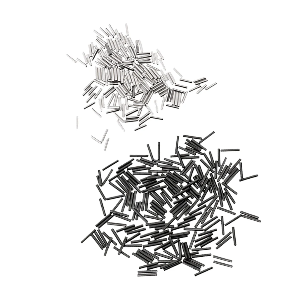 400x Single Fishing Crimps Sleeves Copper Tube Fishing Connector Wire Traces