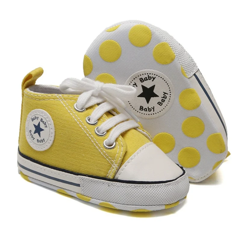 Обувь для маленьких мальчиков; новая классическая парусиновая обувь для новорожденных; обувь для маленьких мальчиков; обувь для первых шагов; детская обувь - Цвет: YS