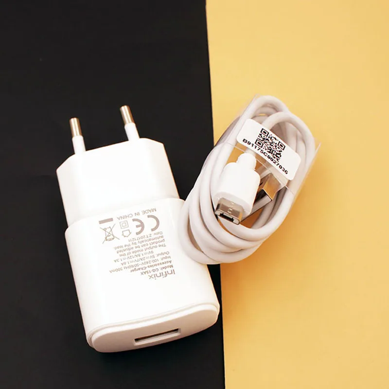 New Original 15W Fast Charger EU Adapter Micro USB Cable For Infinix Note 9 8 7 6 Hot 10 Lite S5Pro X660 Sony Xperia XZ3 XA Z5 | Мобильные