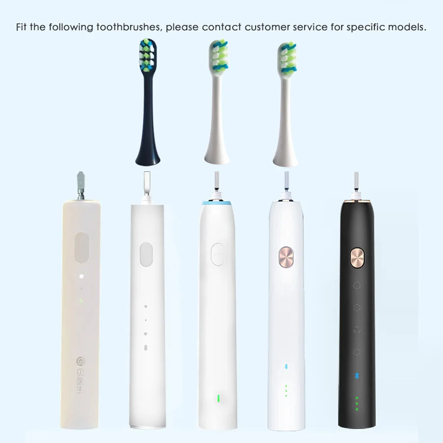 Сменные насадки для зубных щеток xiaomi для Soocas X3, электрическая зубная щетка, головка, звуковые насадки для электрической зубной щетки 5