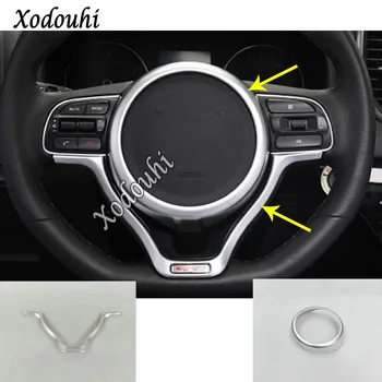 

For Kia Sportage KX5 2019 2020 Car Sticker Styling Cover Detector Steering Wheel Interior Kit Trim Lamp Frame Parts Hood 1/2pcs