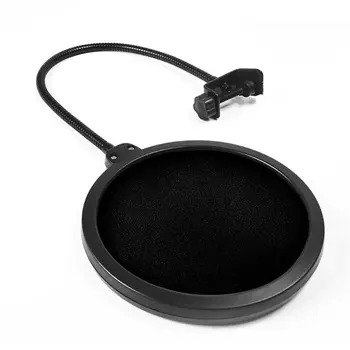 

Professional Anti-spray Cover Large Double-layer Microphone Recording Cover Net Windscreens and Pop Filter for Business Conferen