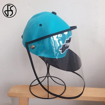 

FS 2020 Fashion Protective Baseball Cap Eye Protection Women Men 19 Colors Removable Anti-saliva Dustproof Face Caps